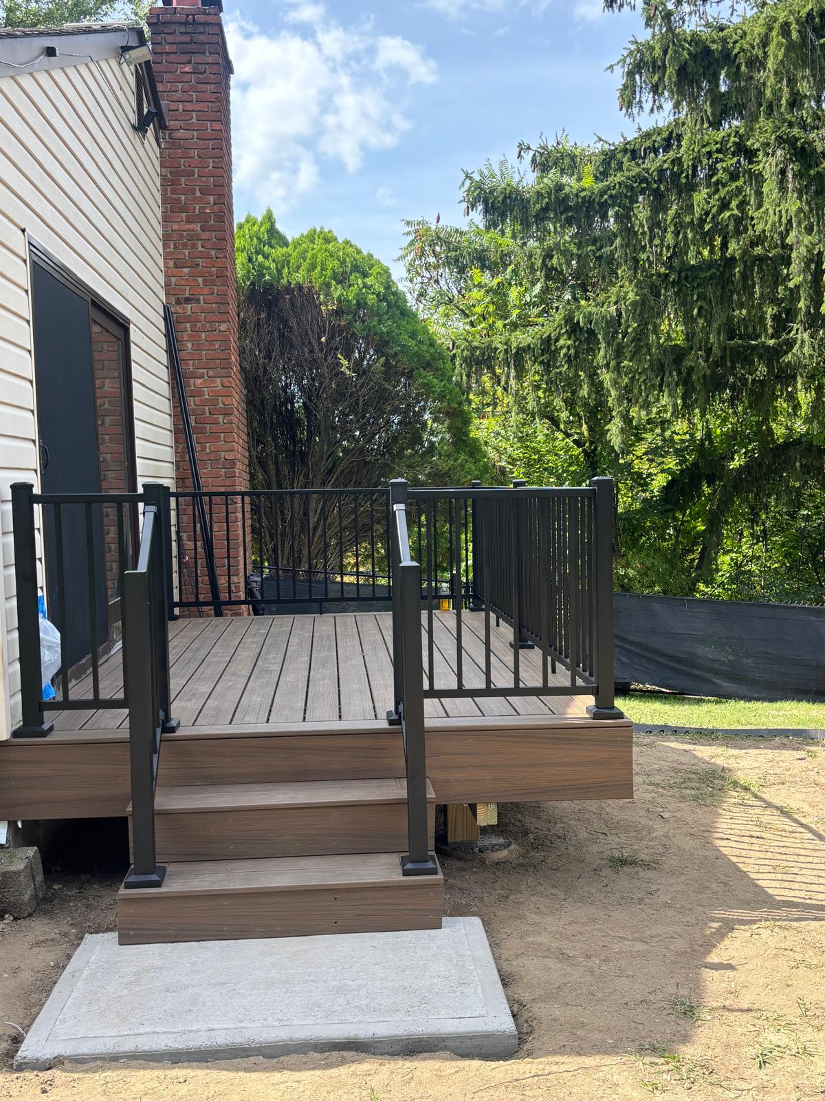 Custom deck project in New Jersey